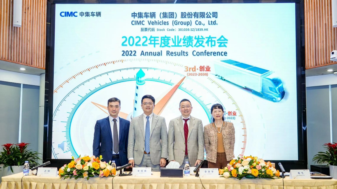 中集車輛2022年逆勢破局乐成淨利潤增24% 外洋市場營收大漲70% 吹響第三次創業號角 - 中集车辆（集团）股份有限公司
